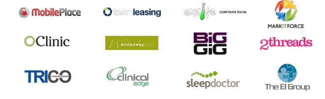 MobilePlace | TeamLeasing | Excite Corporate Travel | Brx | OClinic | Writeaway | BigGig | 2threads | Trico | Optim