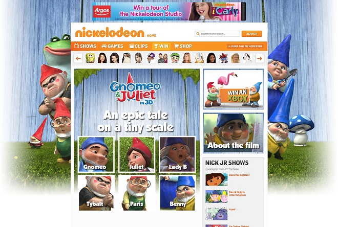 Gnomeo and Juliet  Nickelodeon