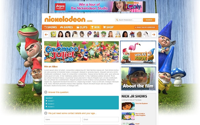 Gnomeo and Juliet  Nickelodeon